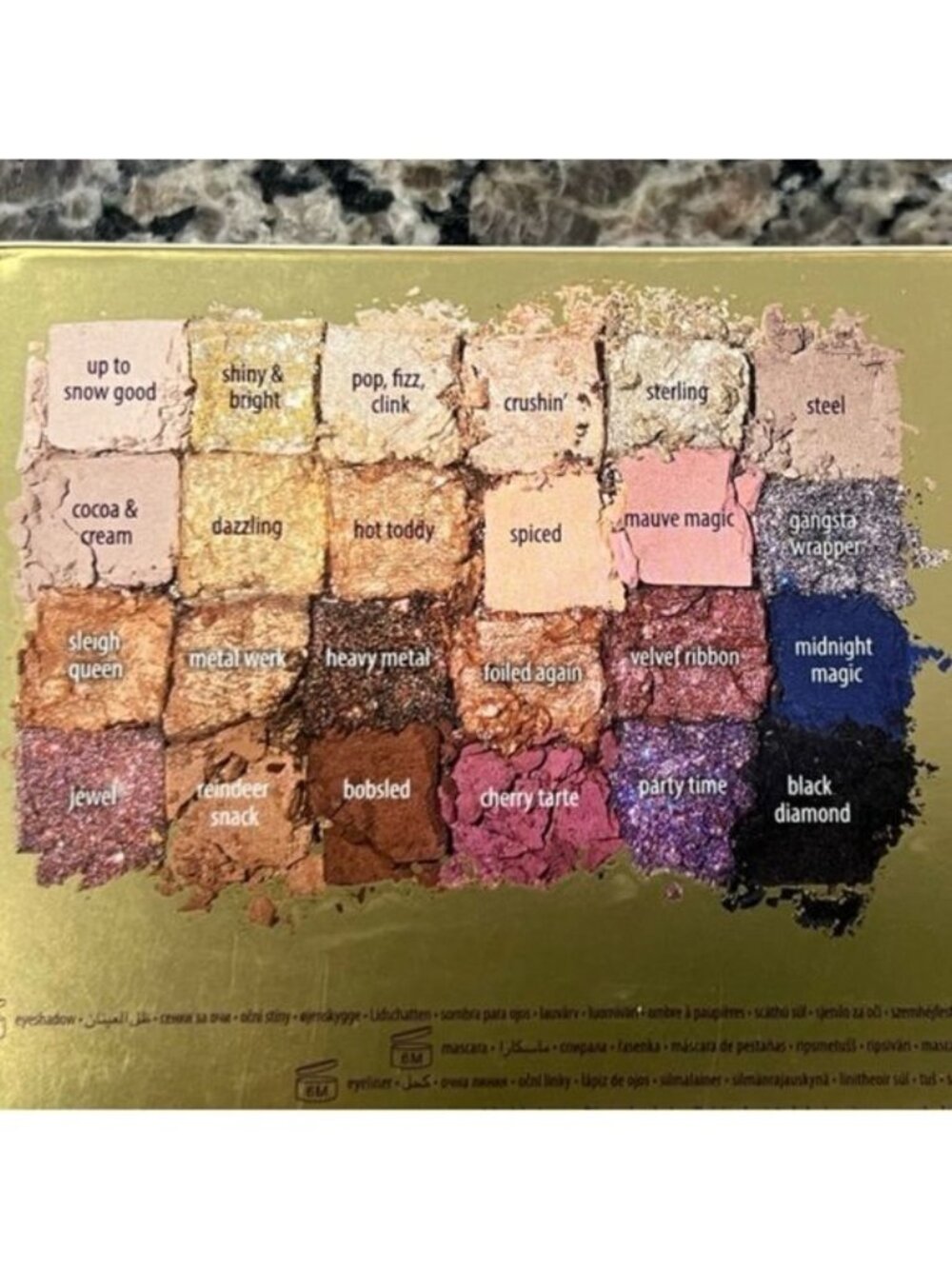 NIB Tarte Winter Wonderglam Luxe Eye Palette Set Shimmer Glitter Metallic Makeup - Picture 4 of 15